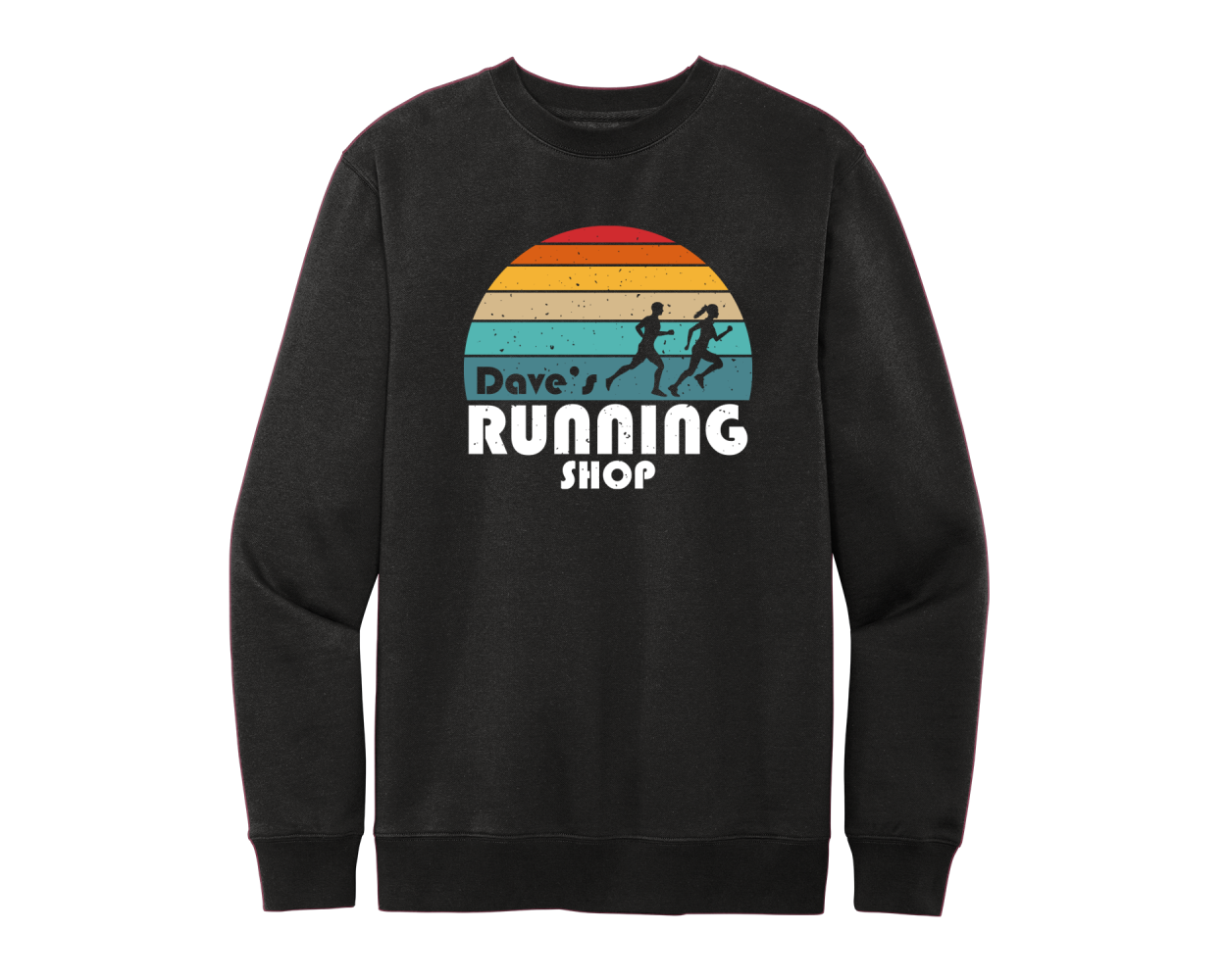 Dave's Rainbow Shop Sunset Retro - Crew Neck Sweatshirt