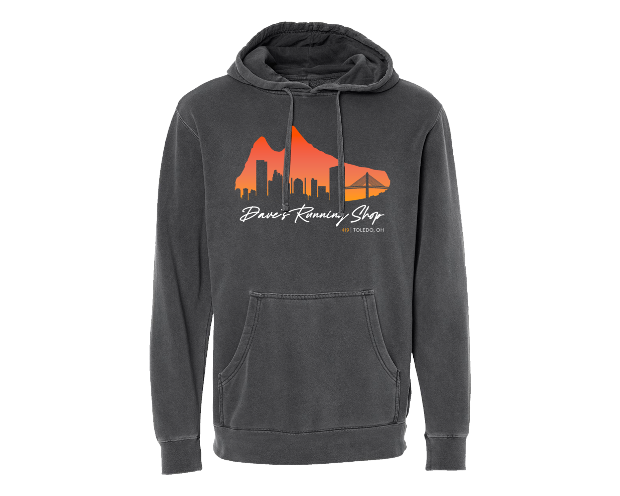 Dave's Running Shop Shoe Skyline - Hooded Sweatshirt