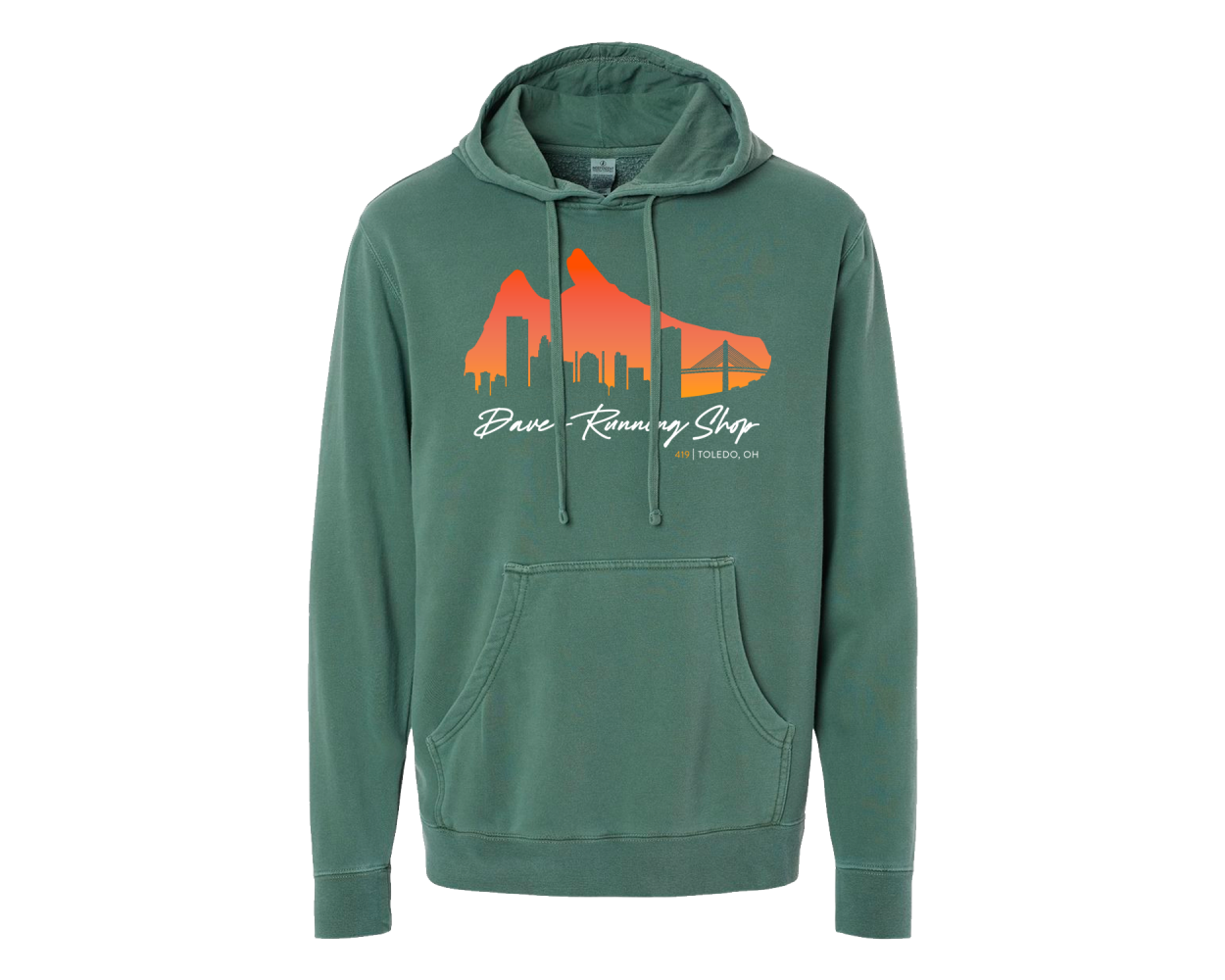 Dave's Running Shop Shoe Skyline - Hooded Sweatshirt