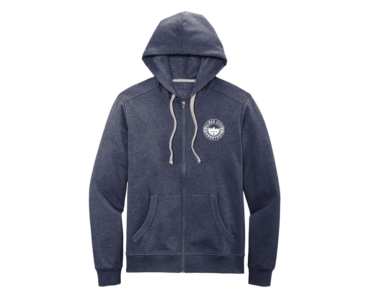 GCM Circle Cityscape Fleece Full Zippered Hoodie